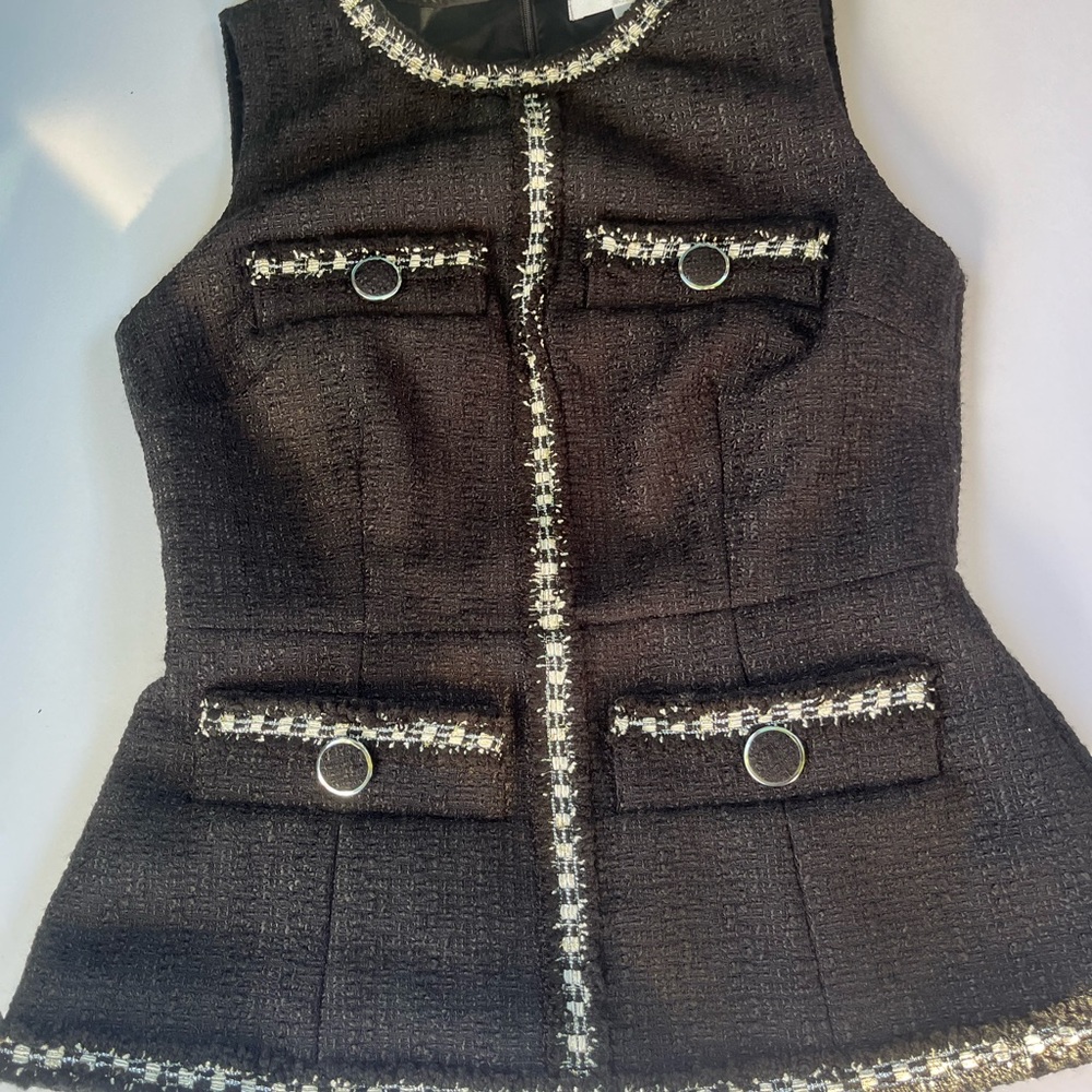 Tweed MILLY Woven vest size P